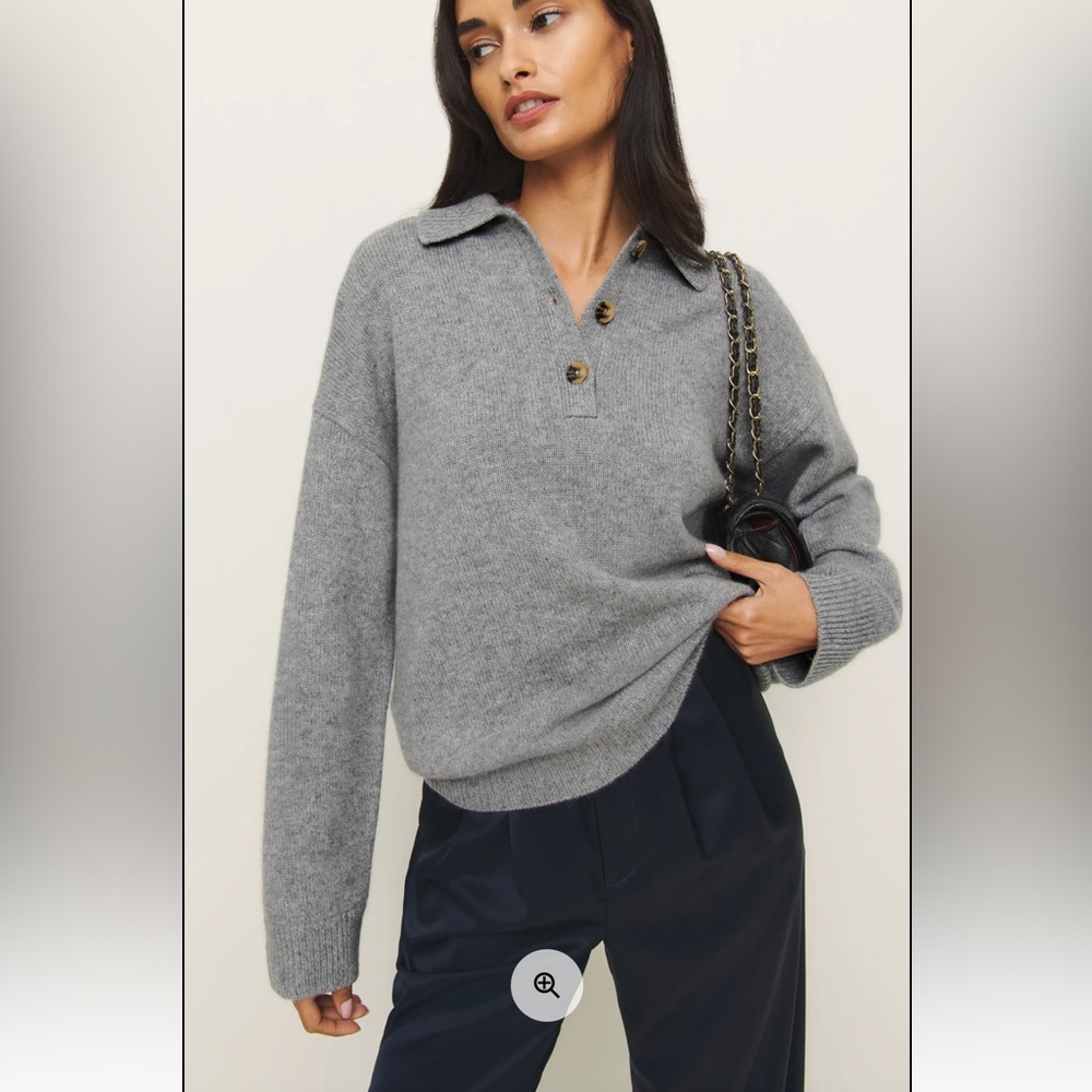 Reformation Brooklyn Polo Cashmere Sweater